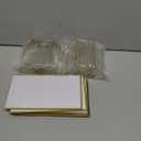 Floroom 6 Pack 4x6 Inch Clear Acrylic Sign Holders, Double-Sided Gold Display Stand Picture Frames for Table Numbers, Menus, Flyers, Weddings, and Offices
