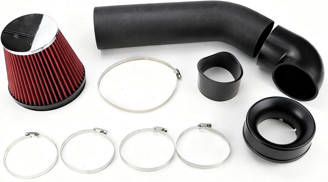 Flecto 4" LS Swap Cold Air Intake Kit, Max Clearance Design Compatible with LS1 LS2 LS3 LSX LQ4 LQ9 4.8L 5.3L 6.0L Restomods, Compatible with Chevelle, Camaro, G-Body