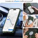 6 x Magnetic for iPhone 16 Case, [Compatible with MagSafe][Military-Grade Drop Protection][Anti-Yellowing] Shockproof Protective Translucent Matte Cover for iPhone 16 Phone Case,Forest Green