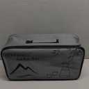 Dltsli Ceramic Sake Set with Warmer Pot Tray, Stovetop Porcelain Pottery Hot Saki Drink Bottle, 10pcs Set 1 Stove 1 Warming Bowl 1 Sake Bottle 1 Tray 6 Cup Keep Sake Storage Box (Black)