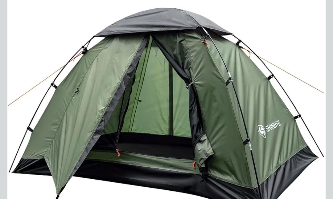 ShinHye Backpacking Tent for Camping 1/2 Person Ultra Light Easy Setup Waterproof Lightweight Hiking Tents for Hiking (Tent - 1 Person), 25L x 25W x 25H millimetres