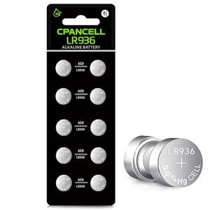 CPANCELL LR936 Batteries LR45 AG9 Battery 194 394 1.5v Alkaline Button Cell Watch Batteries (10 Count)