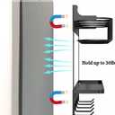 Magnetic Cup Storage Organizer Holder  Strong Magnetic Tumbler Rack for Stanley 30/40oz, Yeti, RTIC & More  Space-Saving Cup Rack for Refrigerator with 5 Hooks