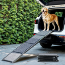Dog Ramp for Car, 67" Folding Pet Ramp for Large Dogs up to 200 lb, 17" Wide Car Ramp for Dog, Portable Pet Stair Ramp with Nonslip Rug Surface, Outdoor Dog Ramp for Truck SUV High Bed Couch