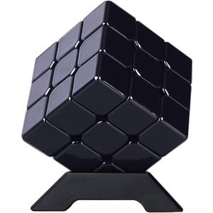 3x3 Metal Magic Cube Black Puzzle Cube Toy Gift for Kids and Adults