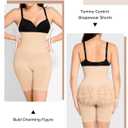Lover-Beauty Women's High Waist Shapewear Tummy Control Seamless Body Shaper Shorts (Medium-Large, Beige)