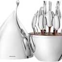 KINGSTONE 20 Piece Silverware Set with Storage Organizer, 18/10 Steel