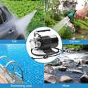 Water Transfer Pump, 115V 1/10HP Electric Utility Pump with On/Off Switch 2 * 6 ft Water Hoses Kit for Removing Water from Garden Pools Aquariums Hot Tub Draining 1/8 Low Suction for Rain Barrel