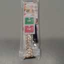 Mesime Compatible for Apple Watch Band with Screen Protector Case, Jewelry Replacement Bands 46mm 45mm 44mm 42mm 41mm 40 mm 38mm 2 Pack Protective Cover for iWatch Series 11/10/9/8/7/6/5/4/3/2/1/SE Women