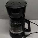 BLACK+DECKER 12-Cup Coffee Maker with Easy On/Off Switch, Easy Pour, Non-Drip Carafe with Removable Filter Basket, Vortex Technology, Black