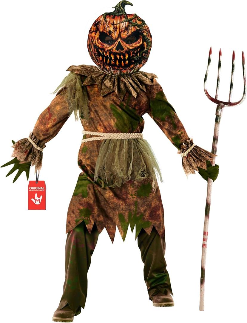 Scary Pumpkin Kids' Grim Reaper Halloween Costume - Morph (Medium)
