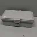 Medium Outdoor Electrical Box(10.4x6x4.2inch), IP54 Waterproof, Weatherproof Connection Box w/6 Cable Entry Ports, Extension Cord Cover Protect Power Strip, String Lights, Timer, Plug, Grey (Gray)