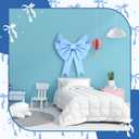 Leinuosen Large Blue Bow Party Decorations Big Twist Tie Bows Giant 30 Inch Coquette Birthday Decorations Wreath Wall Hanging Tree Topper Decor for Home Bachelorette Wedding Bridal Shower