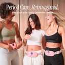 Menstrual Heating Pad for Period Cramps Portable Heating Pad for Period Cramps Relief with Heat & Massage, Wearable Cordless Warmer for Pain Relief, Rechargeable & Wireless for Women