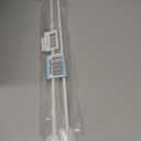 Bokon 2 Pieces White Fiberglass Blind Wand Vertical Blinds Stick Replacement with Hook and Handle for Window Opener Accessory(24 Inch)