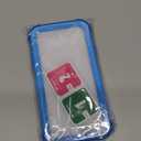 IDweel for iPhone 11 Case with Screen Protector for Women, Luxury Hybrid 3 in 1 Shockproof Slim Fit Heavy Duty Protection Hard PC Cover Soft Silicone Bumper Full Body Case,Glitter Sky Blue