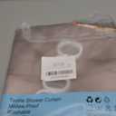 LB Grey and White Shower Curtain Decor,Pink and Black Marble Texture Modern Abstract Shower Curtain for Bathroom 72X72 inch Polyester Fabric Bathroom Decoration Bath Curtains Hooks Included