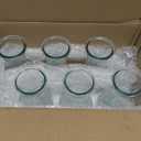 6 Pcs Milk Bottle Flower Vases 8" Milk Glass Vase Clear Vintage Bottles Small Bud Floral Vase Centerpiece for Centerpieces, Home, Office, Dinning Table, Wedding Reception