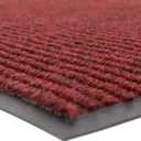 Notrax 109 Brush Step Carpeted Indoor/Outdoor Entrance Mat for Home or Office, 3' X 6', Absorbent Slip Resistant Heavy Duty Entry Mat, Red/Black, 109S0036RB