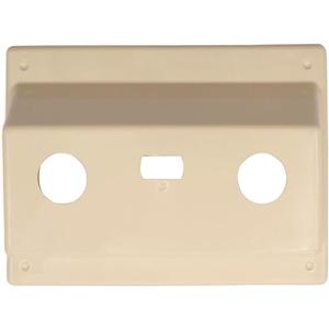 2 x RV Faucet Bezel Stand Off Faucet Cover for Camper Van Travel Trailer Motorhome Shower Plate Replacement White (Parchment Bezel)