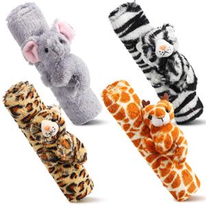 4 Pcs Animal Car Seat Belt Covers Plush Seatbelt Strap Cover Soft Seatbelt Shoulder Pads Seat Belt Cushion Decorative Padded Vehicle Accessory for Kids Adults(Forest)