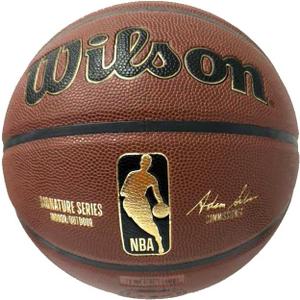 WILSON Signature Series NBA Gold Trophy Indoor/Outdoor Basketball (Size 7)