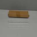 9.5 Large Acrylic Straw Holder for Cabinet Door - Reusable Tumbler Straw Organizer Storage, Small Kitchen Accessories Container, Ultra Sticky Cupboard Door Mounted (Transparent)