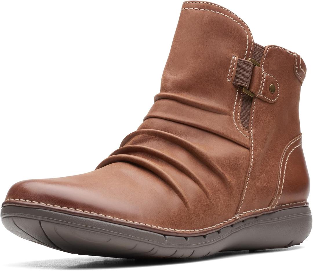 Clarks Womens Un Loop TopAnkle Boot (Brown) 9.5