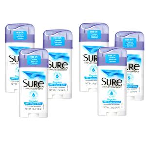 Sure Deodorant 2.7 Ounce Original Solid Regular (Pack of 6)