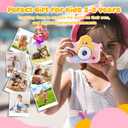 Envyvip Camera for Kids Girls Age 3-8, Mermaid Toys Toddler Digital Camera Christmas Birthday Gifts for 3 4 5 6 7 8 Years Old Girl, Cute Selfie Video Camera, HD 1080P, 32GB SD Card