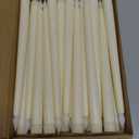 Treela 24 Pcs Flameless Taper Candles Battery Operated Bulk Fake Candles Light LED Candle Sticks Flickering Tapered for Easter Wedding Anniversary Decoration (Basic, 11 Inch, Ivory)