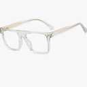 Thick Big Glasses Frame Women Trendy Tr90 Male Acetate Temple Square Glasses Anti Blue Light