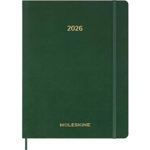 Moleskine 2026 15-Month Essential Planner, Soft Cover, Weekly Vertical, XXL (8.5" x 11"), Myrtle Green, 144 pages