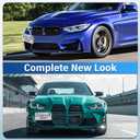 Front Bumper License Plate Mount Compatible with BMW M3 [G20] 2019-2025, No Drill Front License Plate Frames Tow Hook License Plate Bracket Holder Mounting Kit Car Accessories Car Tag Frame
