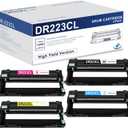 DR223CL Drum Unit Set Compatible DR-223CL Replacement for Brother DR223 DR-223CL MFC-L3770CDW HL-L3290CDW HL-L3270CDW Printer (Black, Cyan, Magenta, Yellow, 4 Pack)