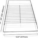 2Pack Adjustable Extendable Oven Rack, Wire Racks, Universal Telescopic Oven Cooker Shelf Rack For Whirlpool Frigidaire GE Kenmore Ovens. Adjusts from 14.5 Inches - 25.5 Inches Wide.