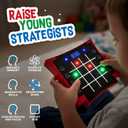 Electronic Light-Up Activity Pad for Kids Ages 6-12+ | 8-in-1 Handheld Game | Brain & Memory Games | Great Gift Ideas for Boys and Girls. Focus Training | Educational Travel Toy, Compact