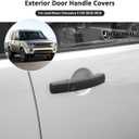 ABS Outside Exterior Door Handle Covers for Land Rover Discovery 4 LR4 2010-2016 Car Side Door Handle Cover Trim Sticker Styling Accessories (with Smart Hole, Matte Black)