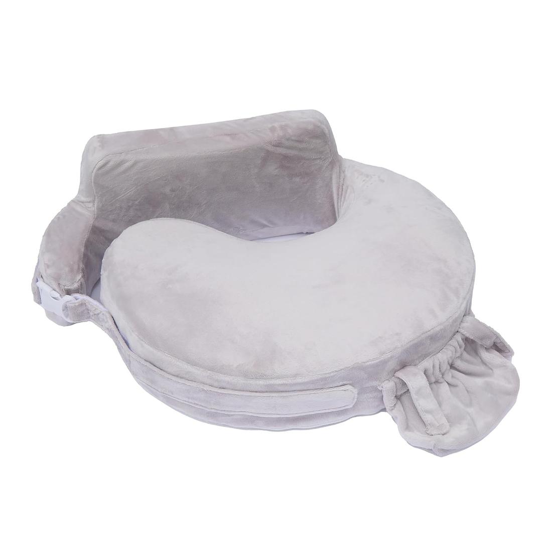 My Brest Friend Super Deluxe Nursing Pillow - Enhanced Comfort & Ergonomic Breastfeeding Pillow for Ultimate Support for Mom & Baby - Adjustable and with Handy Side Pocket, Sandstone