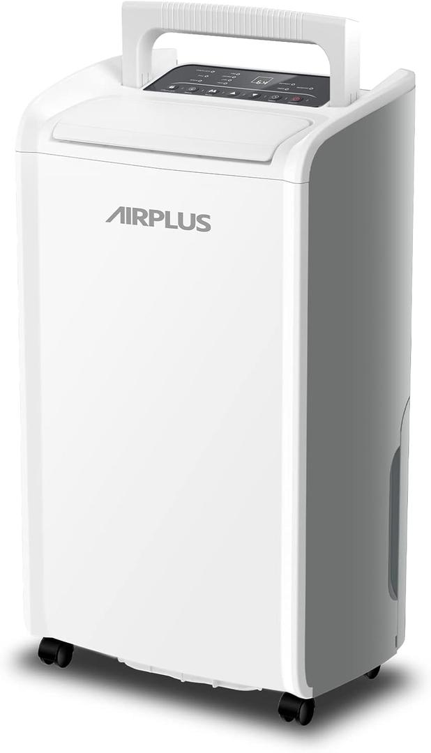 AIRPLUS 4,500 Sq.Ft 70 Pint Dehumidifier for Basements, (4 Smart Modes) Quiet Dehumidifiers for Bedroom & Home with Drain Hose, Auto Shut Off/24 Hr Timer/0.8Gallon Water Tank