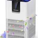 Air Purifiers for Home Large Room Up to 1250 Ft,MOOKA H13 HEPA Air Purifier for Pets Dust Odor Smoke,Aromatherapy Function,Air Cleaner with 15dB Quiet Sleep Mode for Bedroom Office Living Room,White (White)