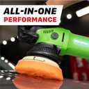 Maxshine 6” Universal Orange AIO Foam Cutting Pad | All-in-One Polishing Pad with Hook & Loop Backing | Light Cutting, Polishing & Finishing Pad | DA & Rotary Polisher Compatible