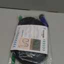 Upgrade Heavy Duty Soaker Hose, Thickened Flat Garden Hoses, Leak-proof and Flexible Drip Irrigation Tubing, Save 80% Water (50 FT) (Blue)