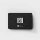 Blinq NFC Phone Sticker - Digital Business Card - Instant Share via Tap - Compatible with iPhone & Android (Black)