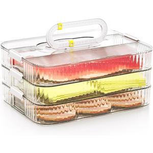 Moryimi Deli Meat Container for Fridge Organizers and Storage, Lunch Meat Container for Refrigerator Organizing, Deli Containers with Lids, Bacon Cheese Container for Refrigerator