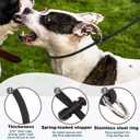 Martingale Dog Collar, 5/16 High-Strength Nylon Rope Slip Collar with Spring-Loaded Adjustable Stopper for Small, Medium & Large Dogs(Light Purple, 26 inch)