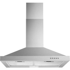 Wall Mount Range Hood 30 inch with Ducted/Ductless Convertible Duct, Stainless Steel Chimney-Style Over Stove Vent Hood with LED Light, 3 Speed Exhaust Fan, 450 CFM
