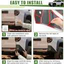 Rear Bumper Protector for 2025 2026 Toyota 4Runner (Exclude SR5) Rear Bumper Guards Corner Cover Soft TPE Material for 2025+ 4 Runner Car Exterior Accessories