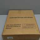 Vincona Under Bed Storage with Wheels, 2 Pack Under Bed Storage Containers with Label Holders for Clothes, Shoes and Blankets, Rolling Underbed Shoe Organizer with Cover, Beige (30.71x15.7x7.28 in)