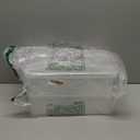 JUXYES 2-Tiers Stack Carry Storage Box With Handle, Transparent Stackable Storage Bin With Handle Lid Latching Storage Container for School & Office Supplies (Purple)